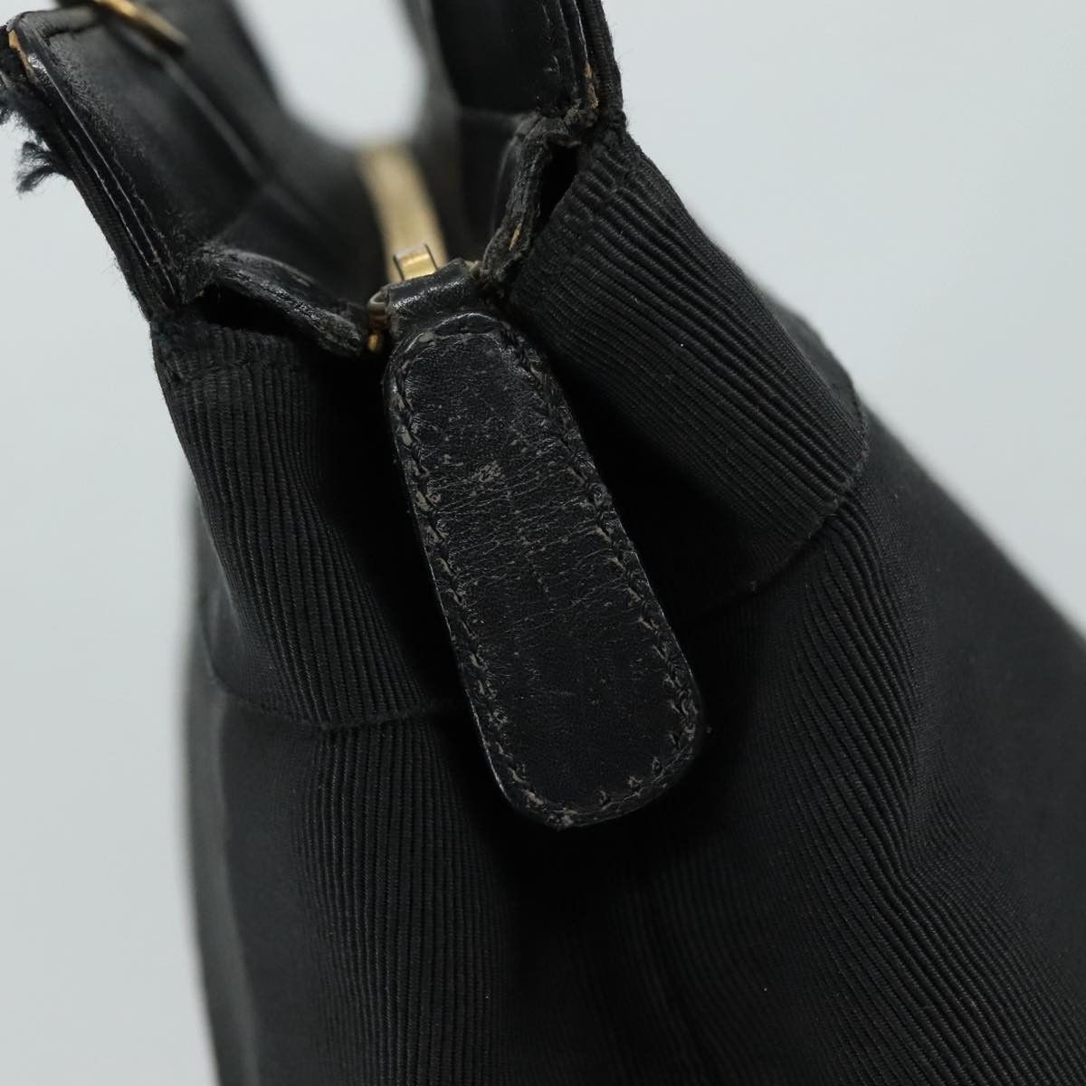 Salvatore Ferragamo Vara Black Canvas Handbag (Pre-Owned) Size ONE SIZE - 12 Thumbnail