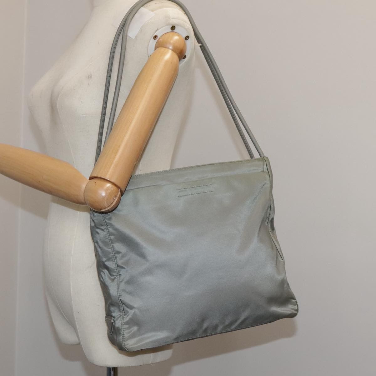 Prada Tessuto Grey Synthetic Tote Bag (Pre-Owned) Size ONE SIZE - 11 Thumbnail