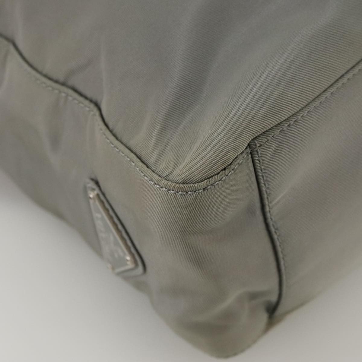 Prada Tessuto Grey Synthetic Tote Bag (Pre-Owned) Size ONE SIZE - 6 Thumbnail