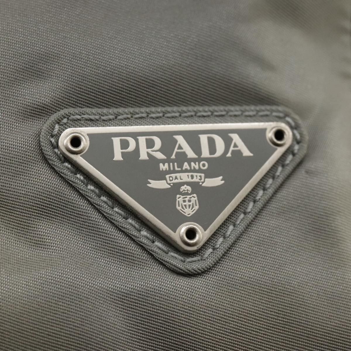 Prada Tessuto Grey Synthetic Tote Bag (Pre-Owned) Size ONE SIZE - 13 Thumbnail