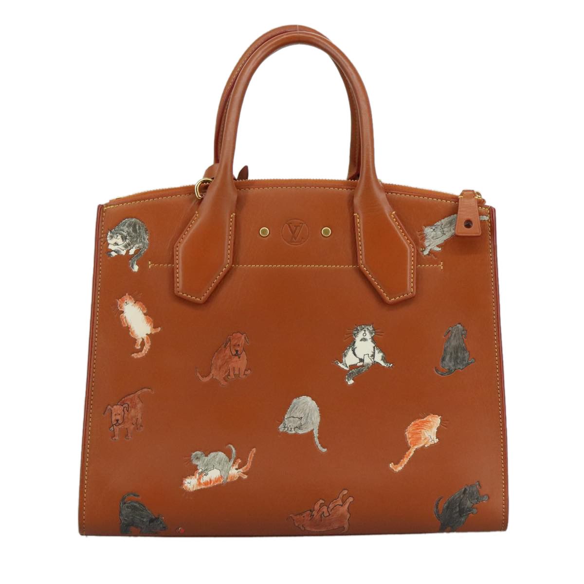 Louis Vuitton City Steamer Brown Leather Handbag (Pre-Owned) Size ONE SIZE - 2 Thumbnail