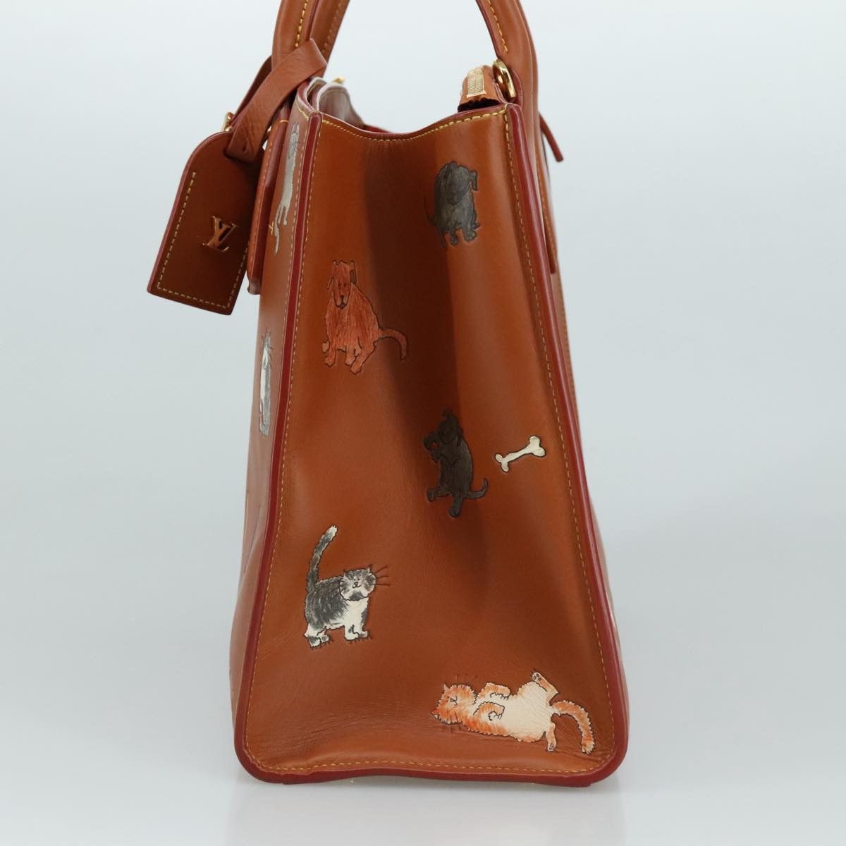 Louis Vuitton City Steamer Brown Leather Handbag (Pre-Owned) Size ONE SIZE - 4 Thumbnail