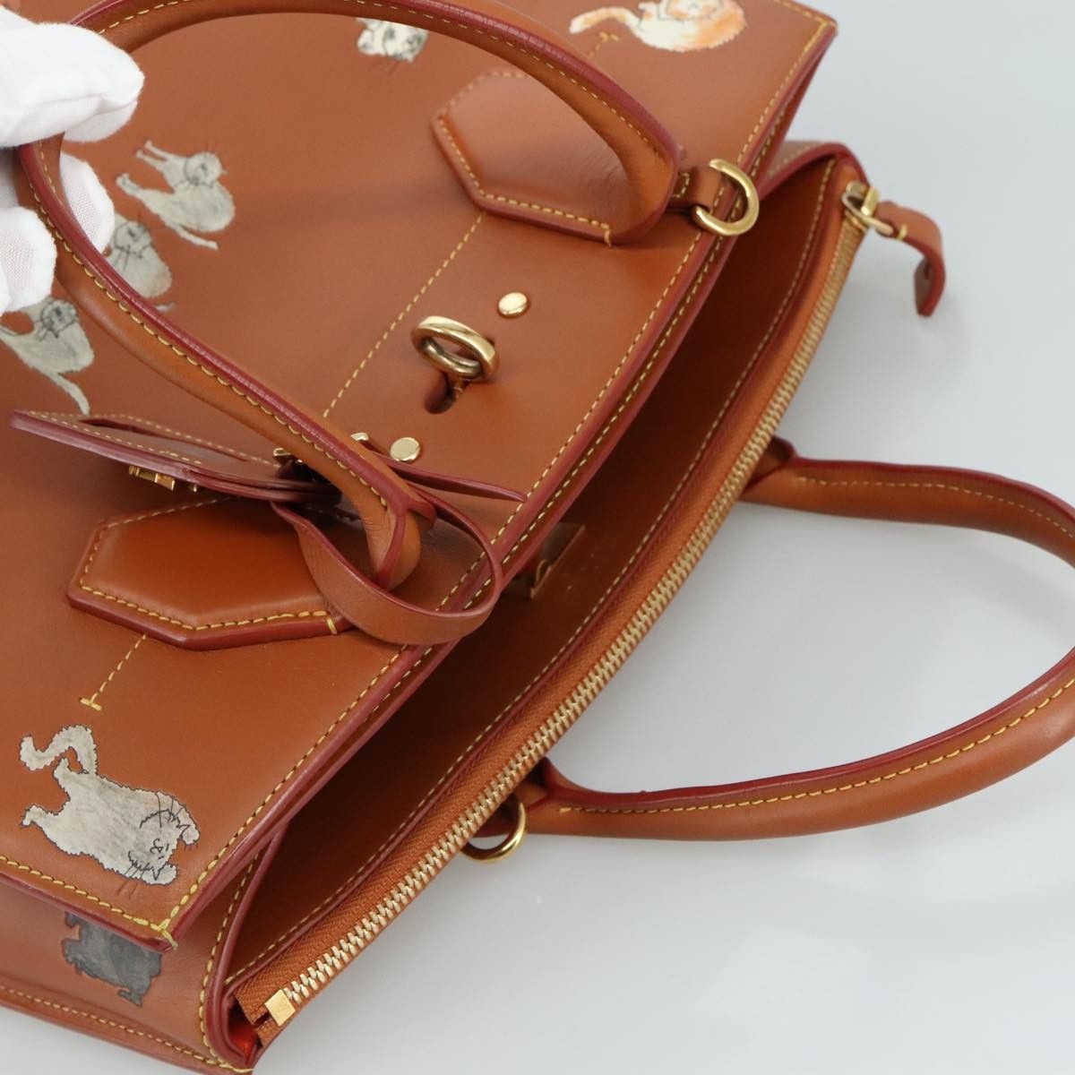 Louis Vuitton City Steamer Brown Leather Handbag (Pre-Owned) Size ONE SIZE - 5 Thumbnail