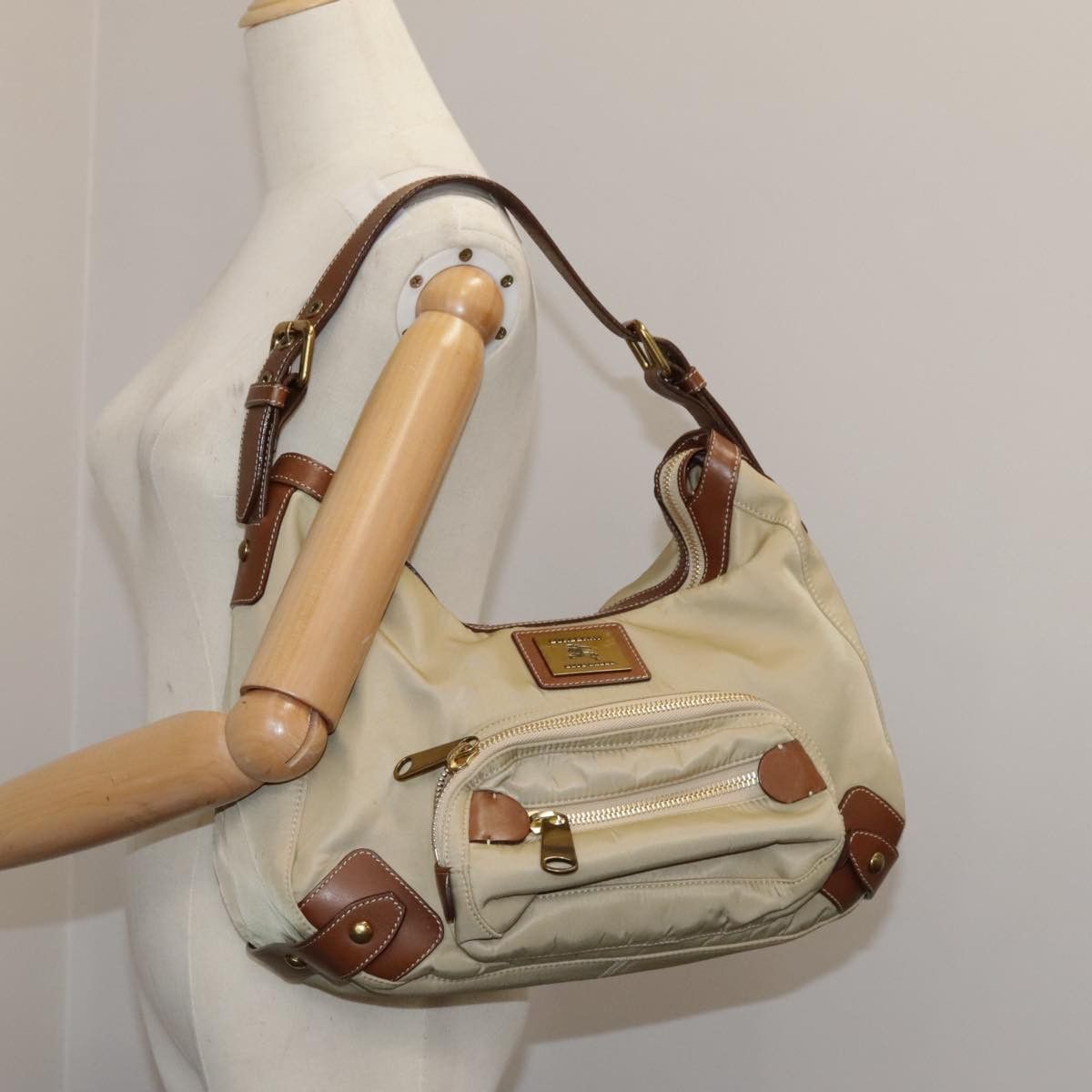 Burberry Blue Label Beige Synthetic Shoulder Bag (Pre-Owned) Size ONE SIZE - 18 Thumbnail