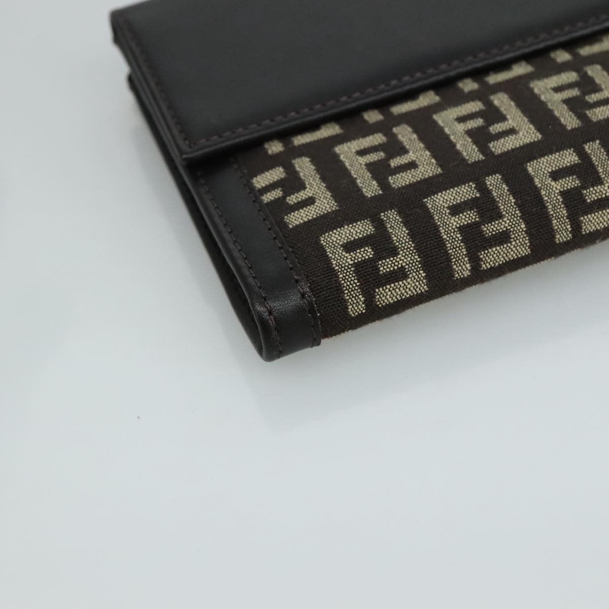 Fendi Zucchino Brown Canvas Wallet (Pre-Owned) Size ONE SIZE - 9 Thumbnail