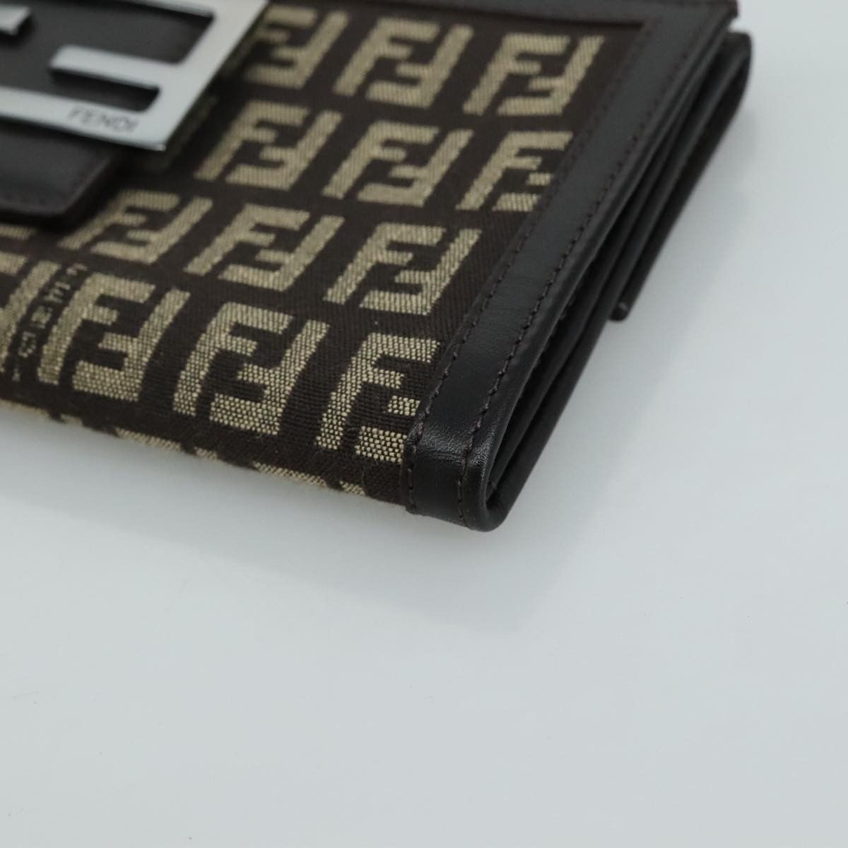 Fendi Zucchino Brown Canvas Wallet (Pre-Owned) Size ONE SIZE - 6 Thumbnail