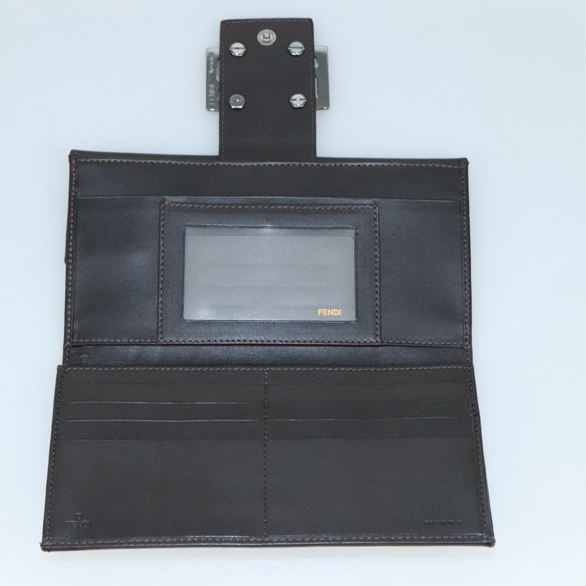 Fendi Zucchino Brown Canvas Wallet (Pre-Owned) Size ONE SIZE - 11 Thumbnail
