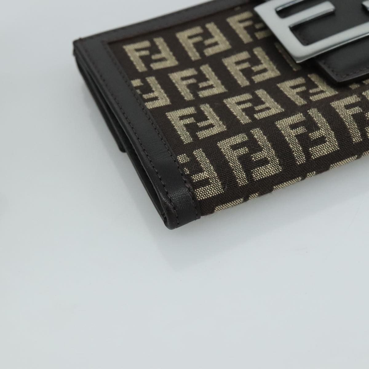 Fendi Zucchino Brown Canvas Wallet (Pre-Owned) Size ONE SIZE - 7 Thumbnail