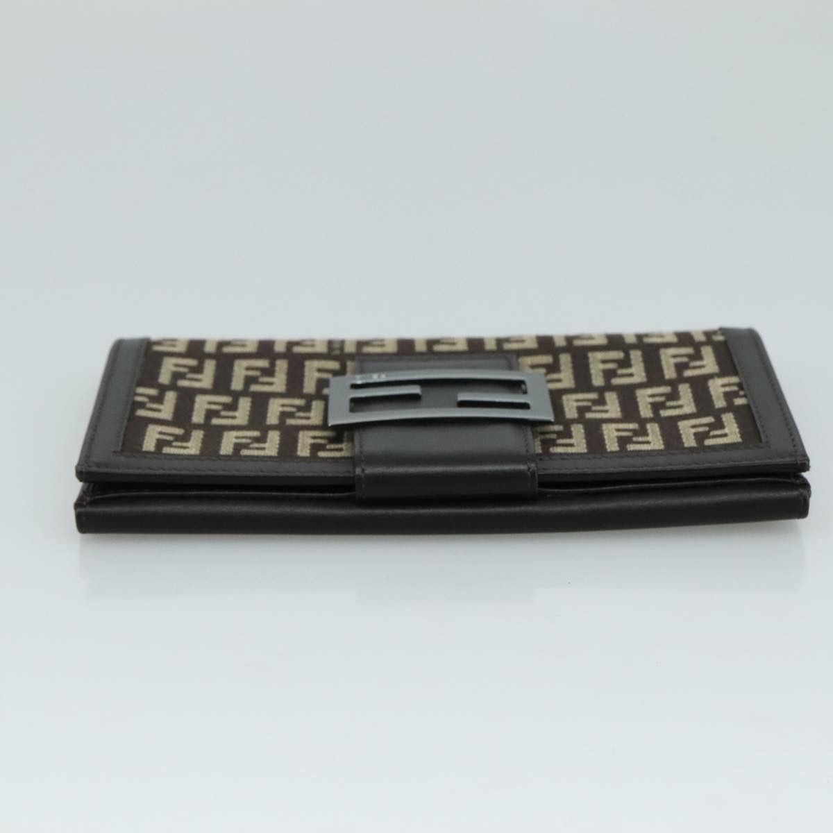 Fendi Zucchino Brown Canvas Wallet (Pre-Owned) Size ONE SIZE - 5 Thumbnail