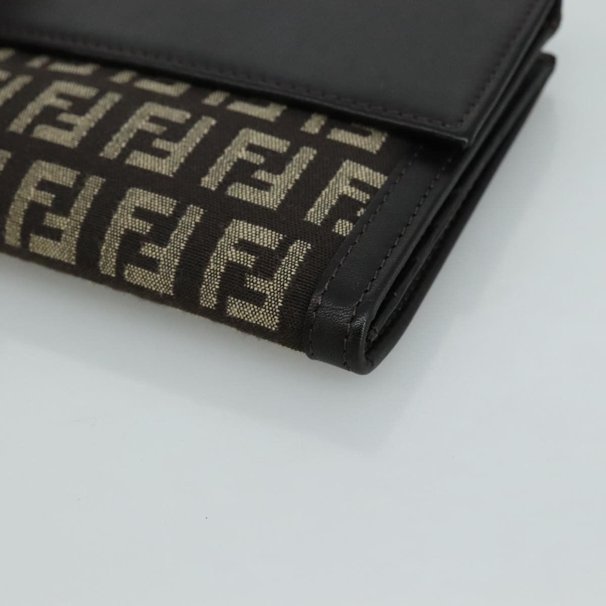 Fendi Zucchino Brown Canvas Wallet (Pre-Owned) Size ONE SIZE - 8 Thumbnail
