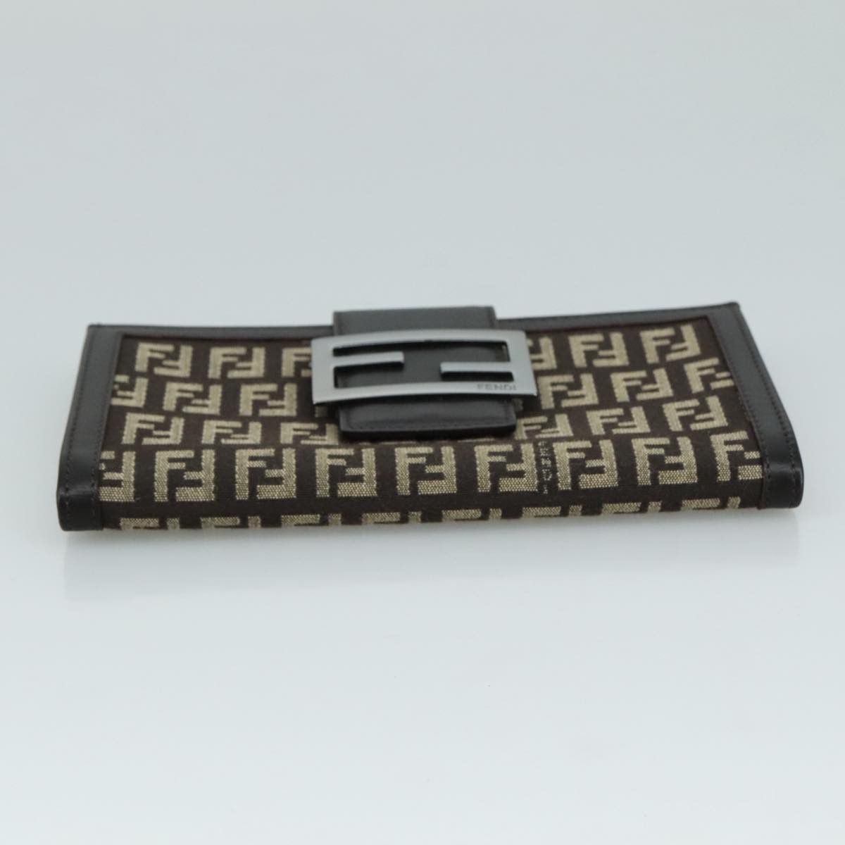 Fendi Zucchino Brown Canvas Wallet (Pre-Owned) Size ONE SIZE - 18 Thumbnail