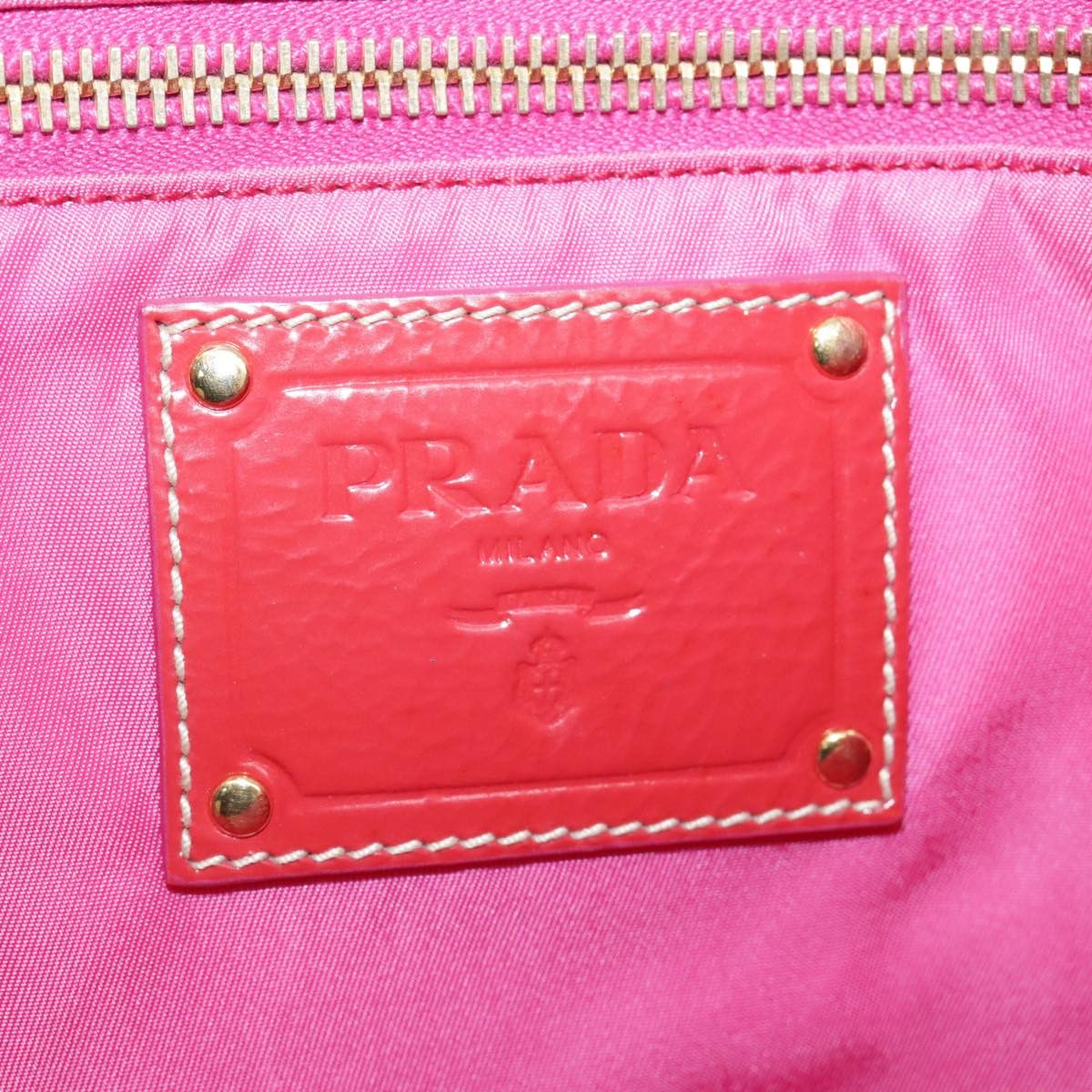 Prada Tessuto Pink Synthetic Tote Bag (Pre-Owned) Size ONE SIZE - 15 Thumbnail
