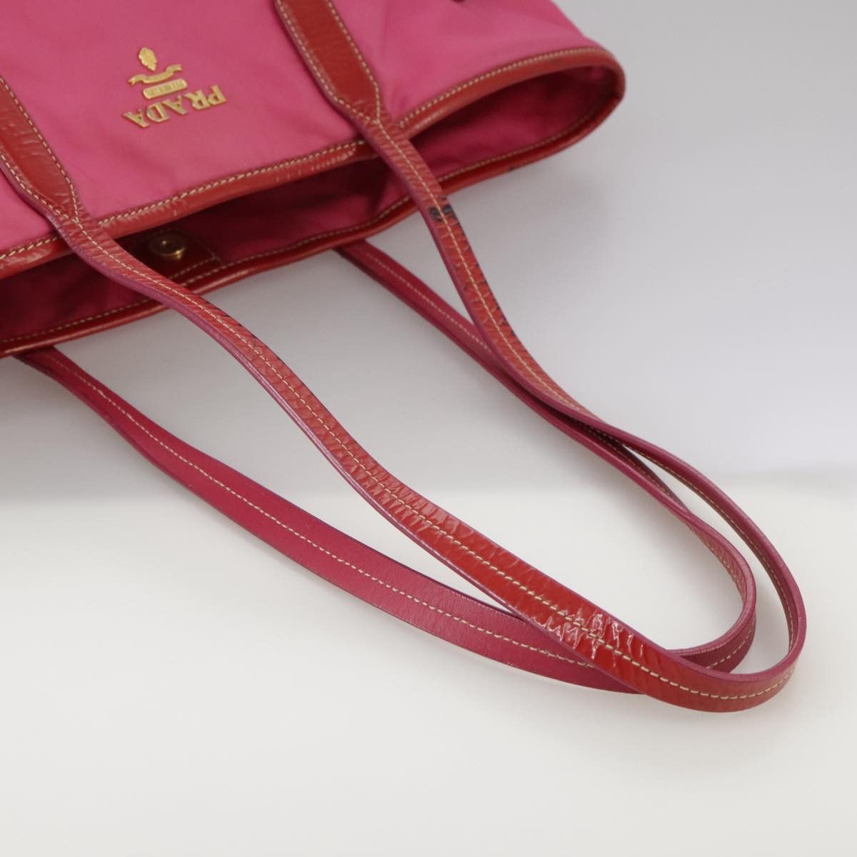 Prada Tessuto Pink Synthetic Tote Bag (Pre-Owned) Size ONE SIZE - 19 Thumbnail