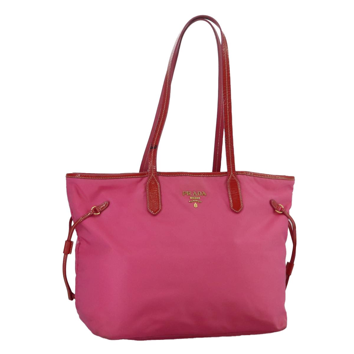 Prada Tessuto Pink Synthetic Tote Bag (Pre-Owned) Size ONE SIZE - 17 Thumbnail