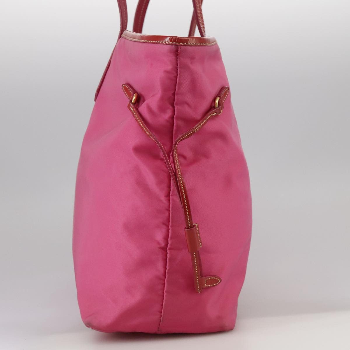 Prada Tessuto Pink Synthetic Tote Bag (Pre-Owned) Size ONE SIZE - 3 Thumbnail