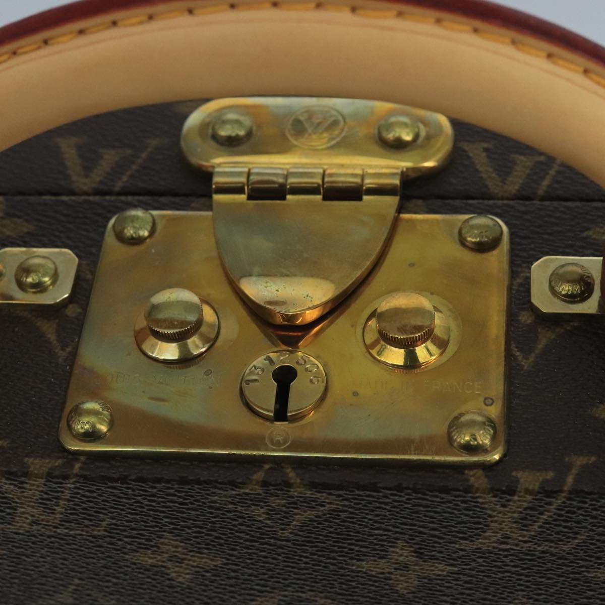 Louis Vuitton Jewelry Case Brown Canvas Travel Bag (Pre-Owned) Size ONE SIZE - 7 Thumbnail