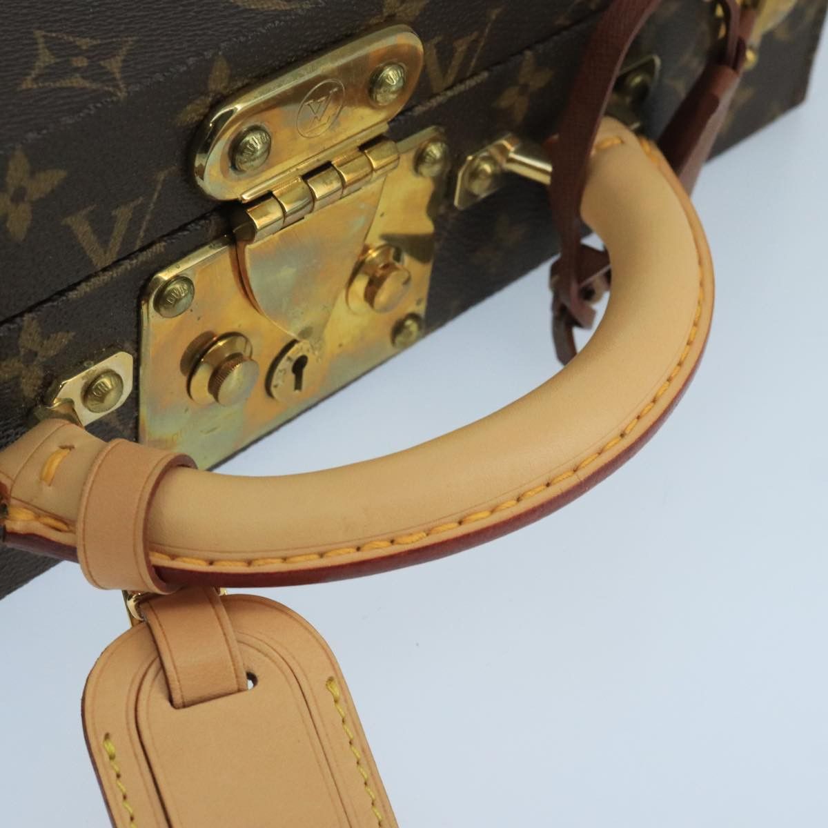 Louis Vuitton Jewelry Case Brown Canvas Travel Bag (Pre-Owned) Size ONE SIZE - 4 Thumbnail