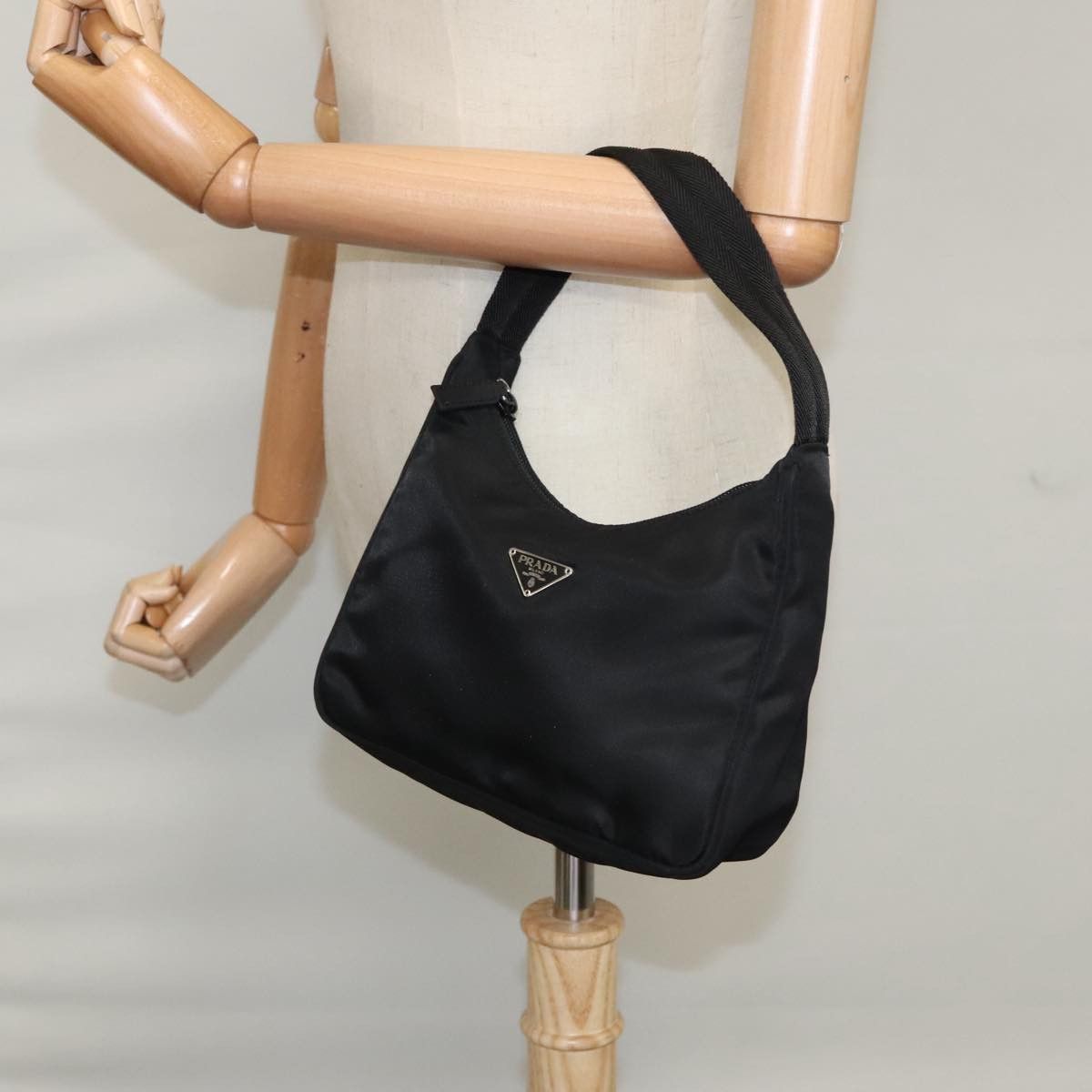 Prada Re-Nylon Black Synthetic Handbag (Pre-Owned) Size ONE SIZE - 14 Thumbnail
