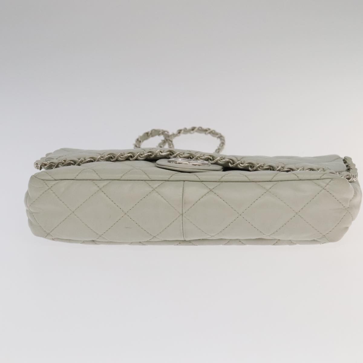 Chanel Single Flap White Leather Shoulder Bag (Pre-Owned) Size ONE SIZE - 19 Thumbnail