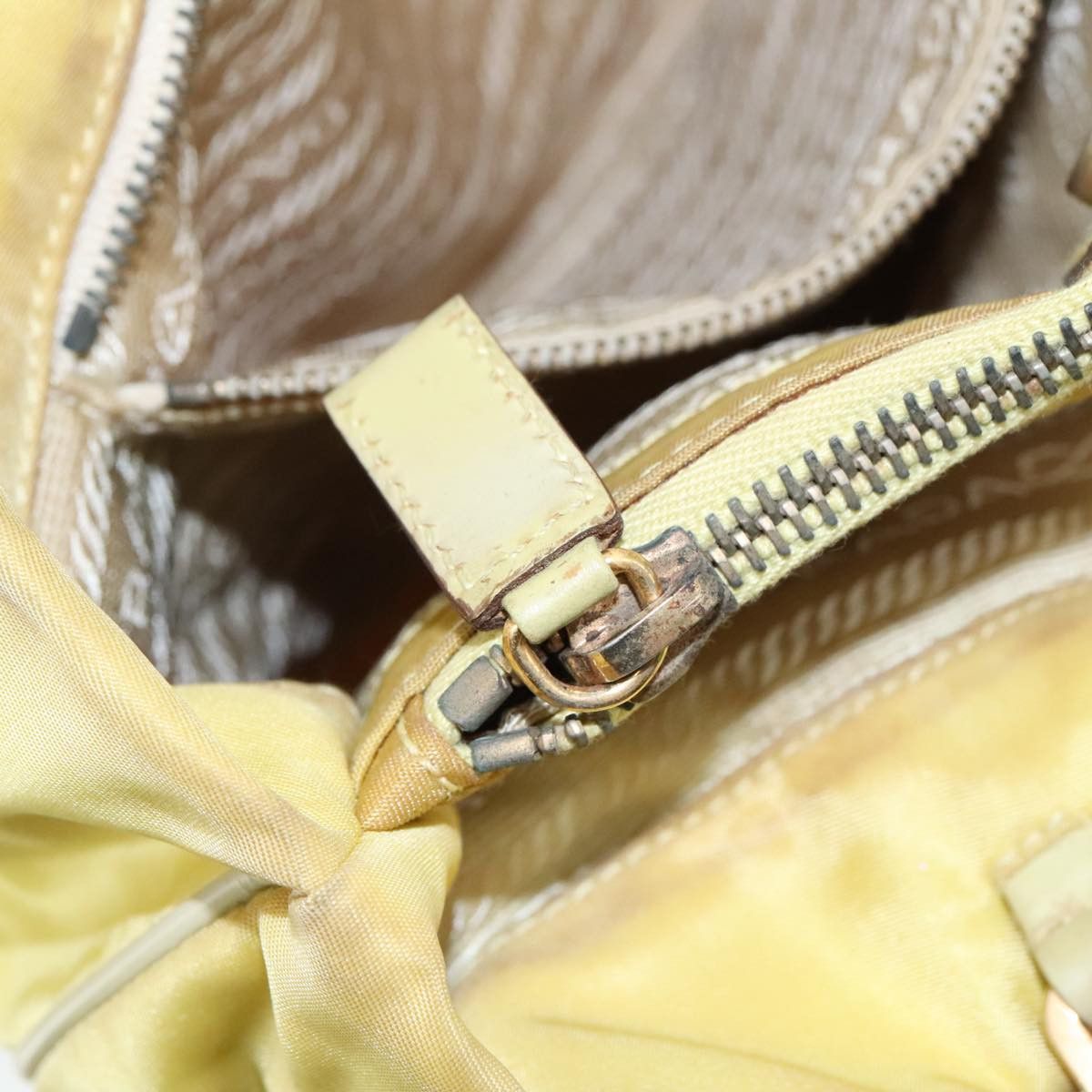 Prada Yellow Synthetic Tote Bag (Pre-Owned) Size ONE SIZE - 19 Thumbnail