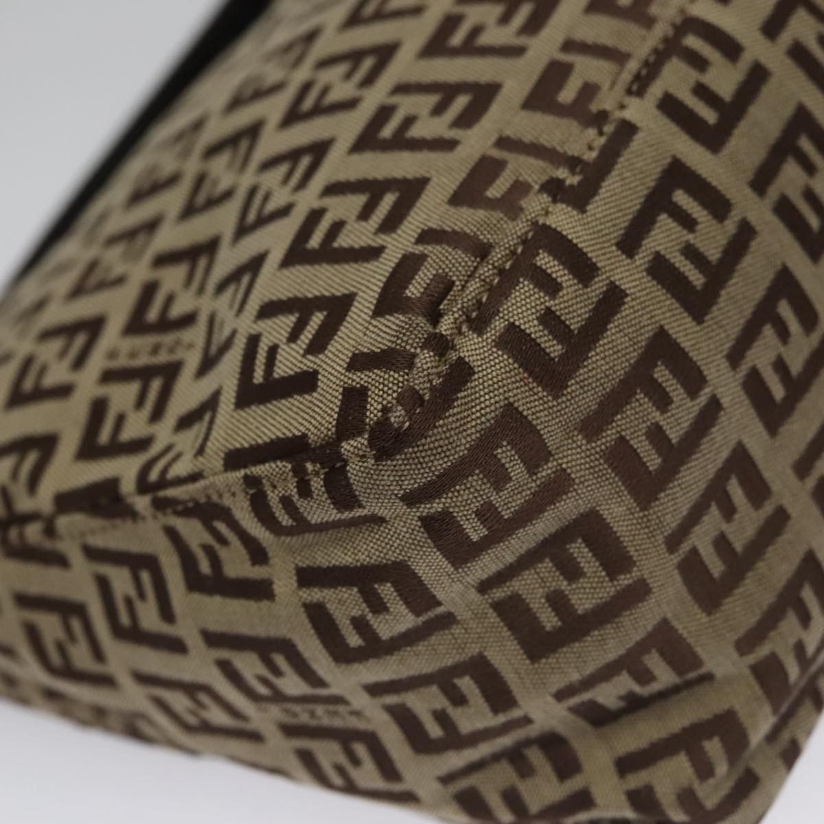 Fendi Zucchino Beige Canvas Handbag (Pre-Owned) Size ONE SIZE - 12 Thumbnail