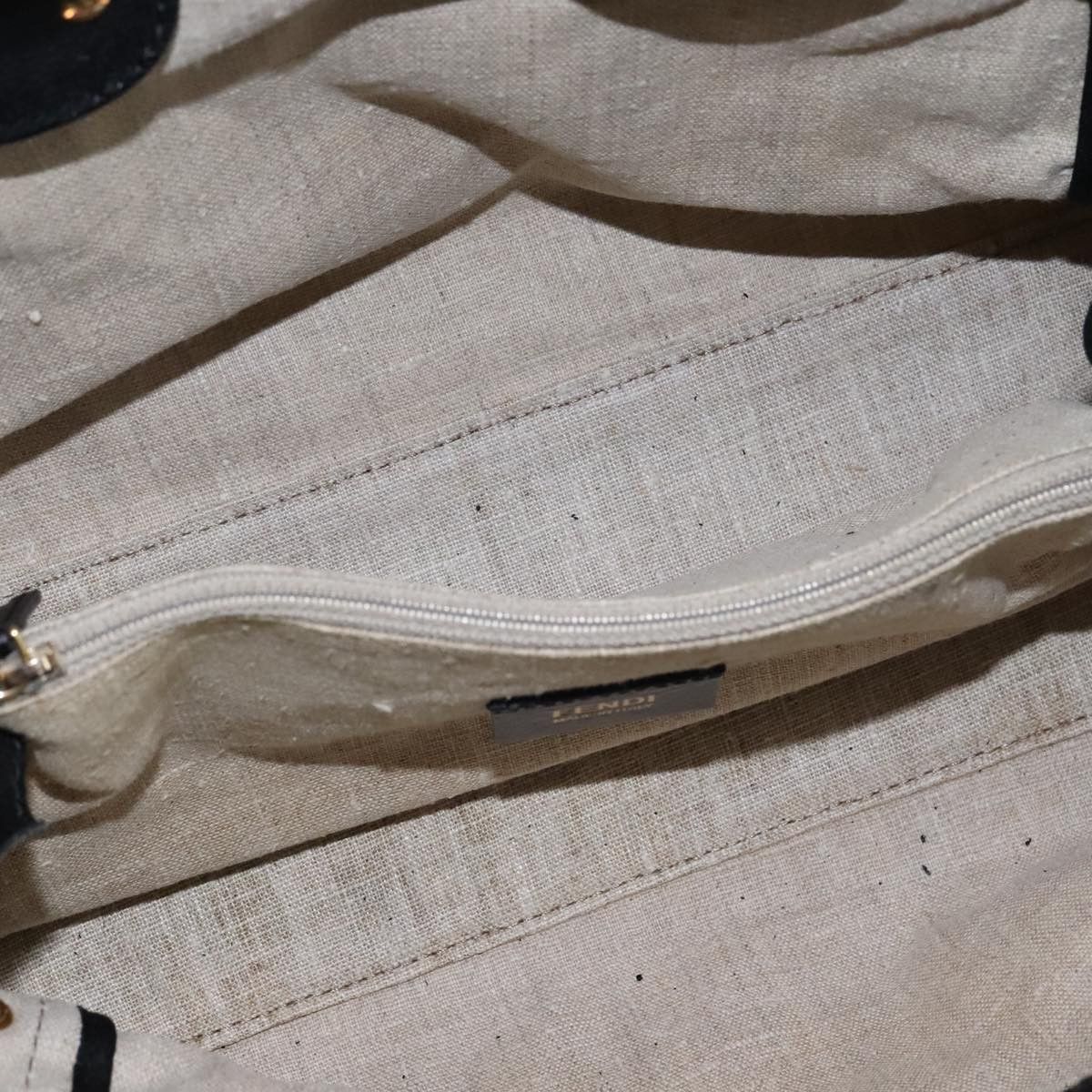 Fendi Chameleon Beige Canvas Handbag (Pre-Owned) Size ONE SIZE - 13 Thumbnail