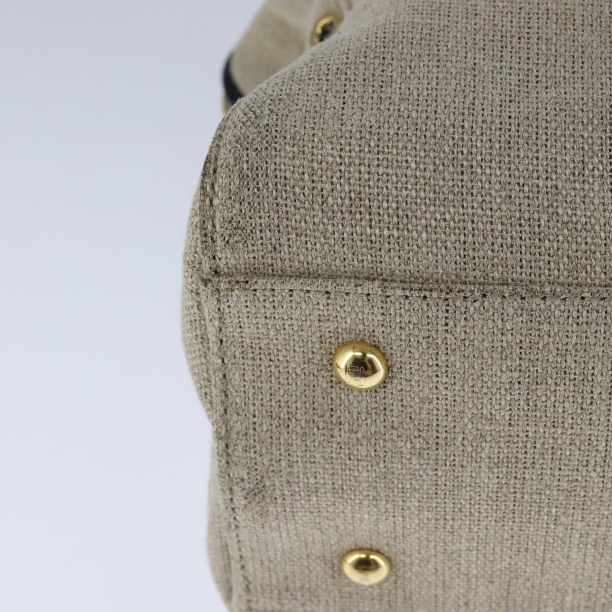 Fendi Chameleon Beige Canvas Handbag (Pre-Owned) Size ONE SIZE - 9 Thumbnail
