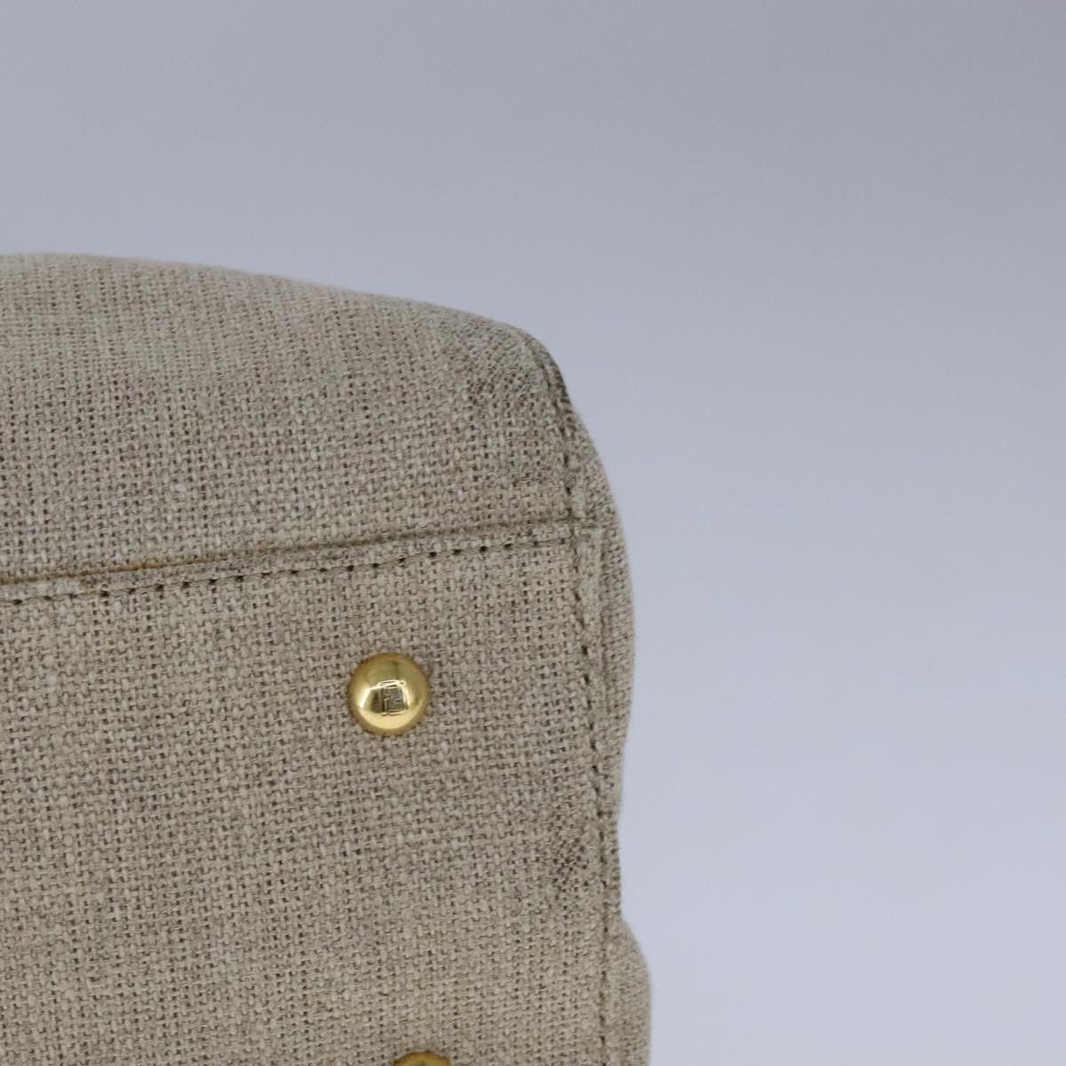 Fendi Chameleon Beige Canvas Handbag (Pre-Owned) Size ONE SIZE - 8 Thumbnail
