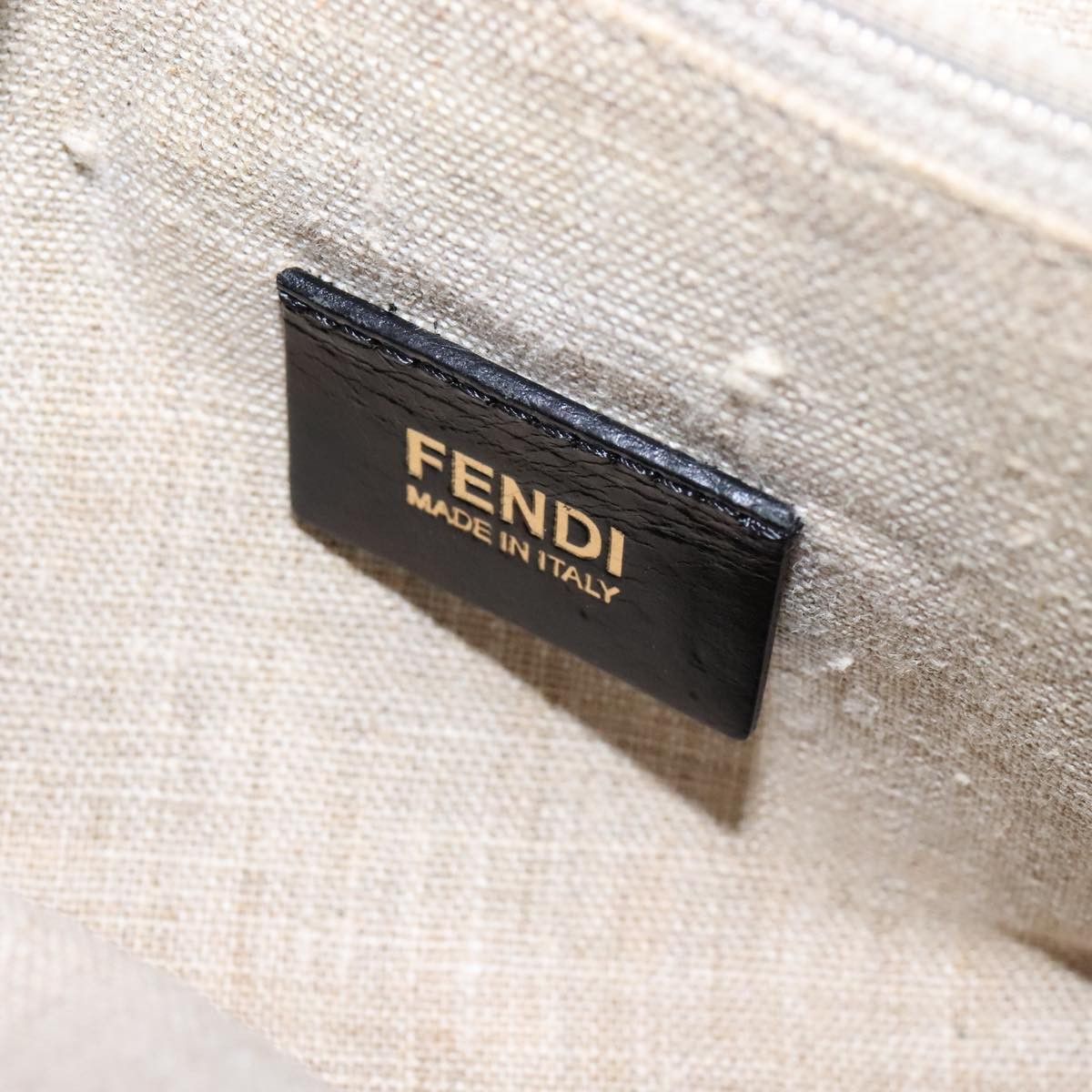 Fendi Chameleon Beige Canvas Handbag (Pre-Owned) Size ONE SIZE - 15 Thumbnail