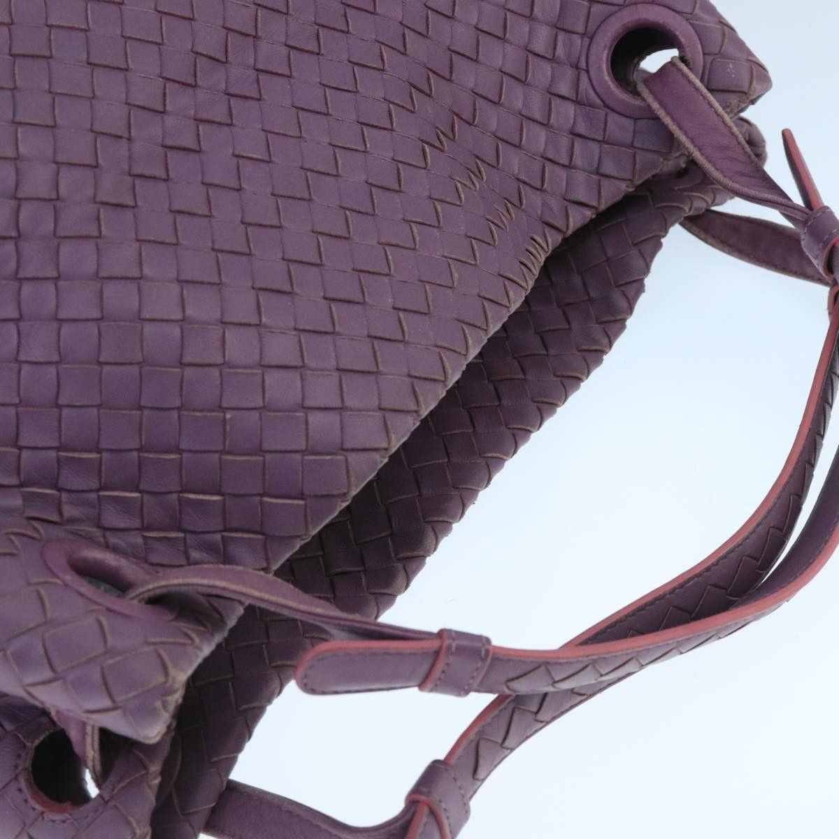 Bottega Veneta Garda Purple Leather Handbag (Pre-Owned) Size ONE SIZE - 5 Thumbnail