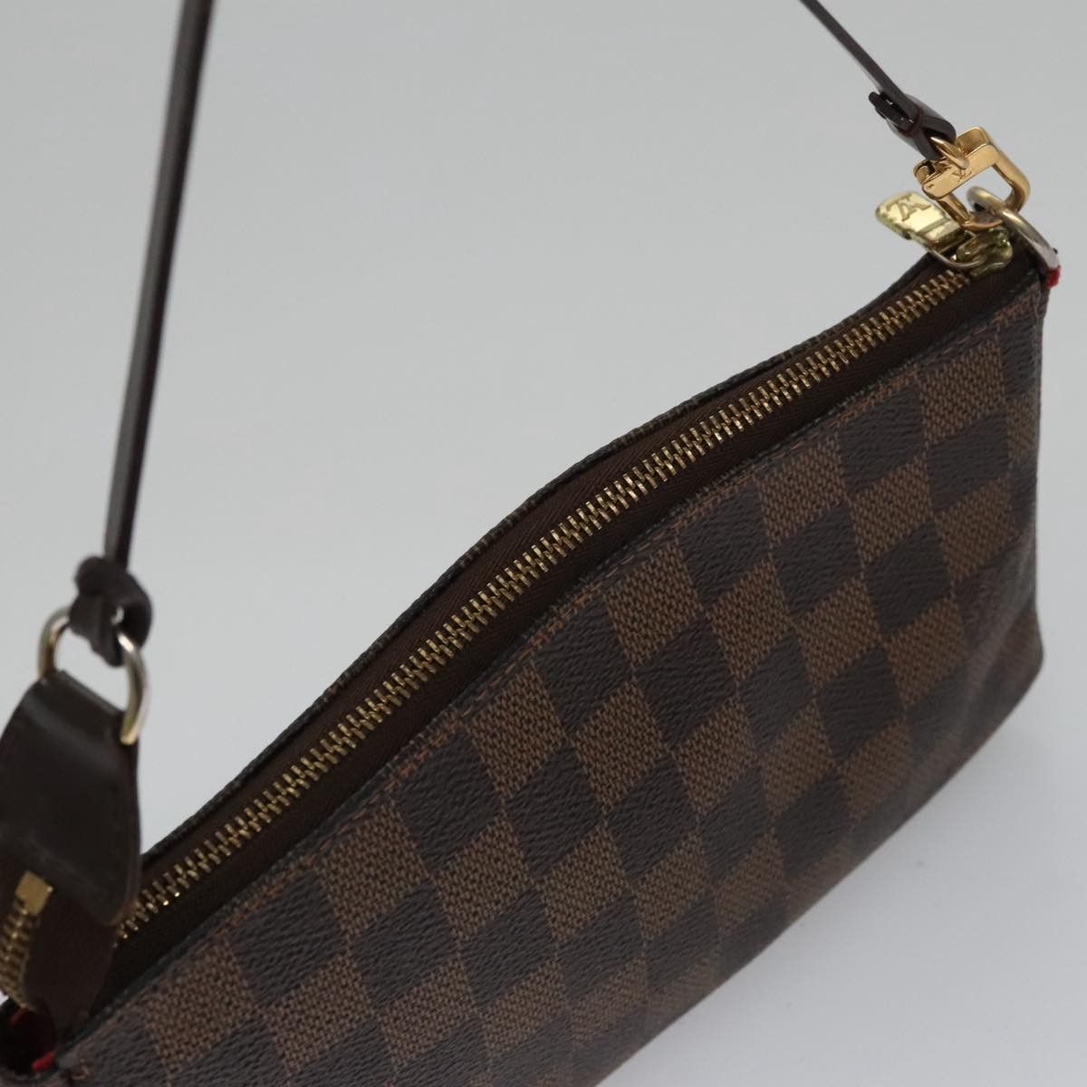 Louis Vuitton Pochette Accessoire Brown Canvas Clutch Bag (Pre-Owned) Size ONE SIZE - 4 Thumbnail