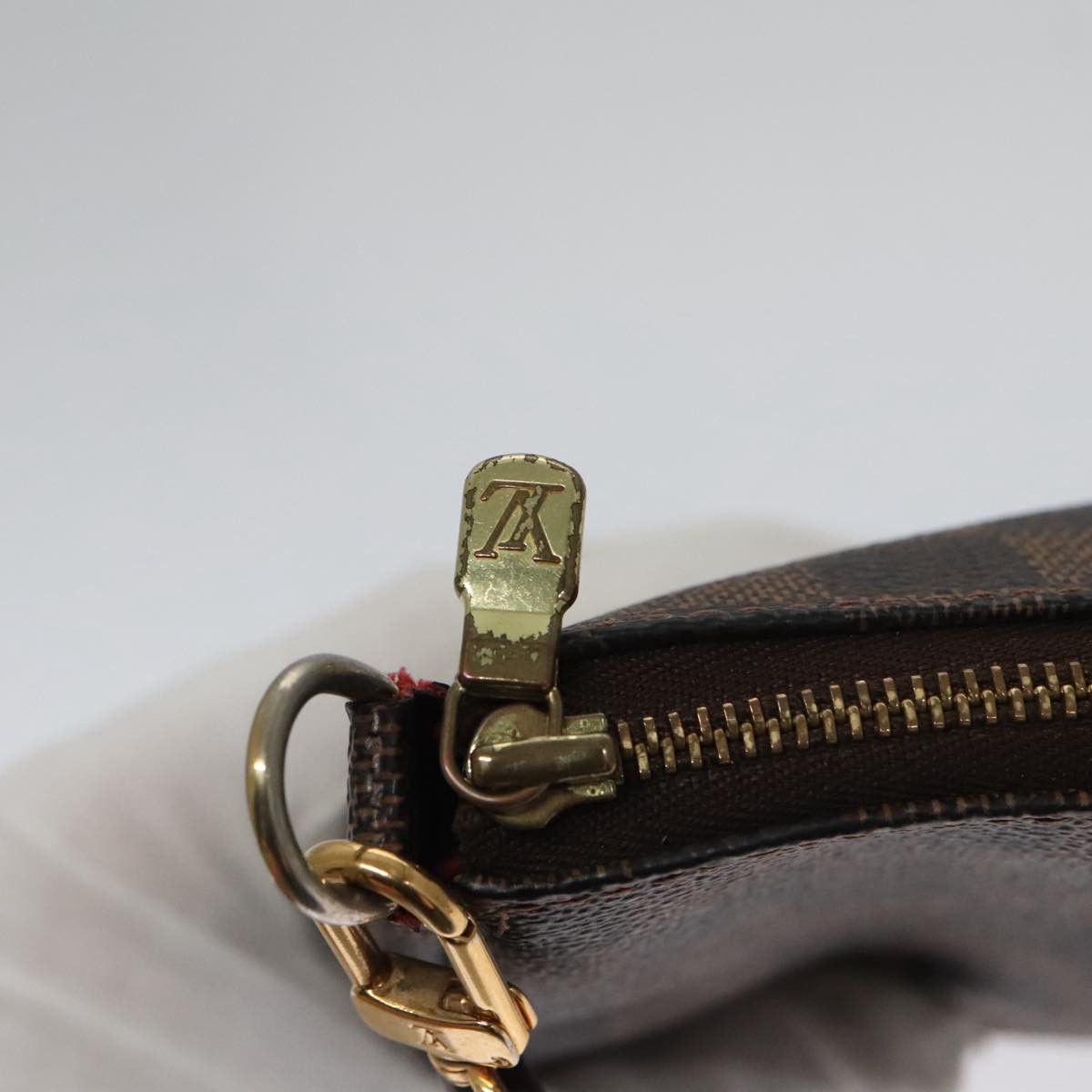 Louis Vuitton Pochette Accessoire Brown Canvas Clutch Bag (Pre-Owned) Size ONE SIZE - 13 Thumbnail