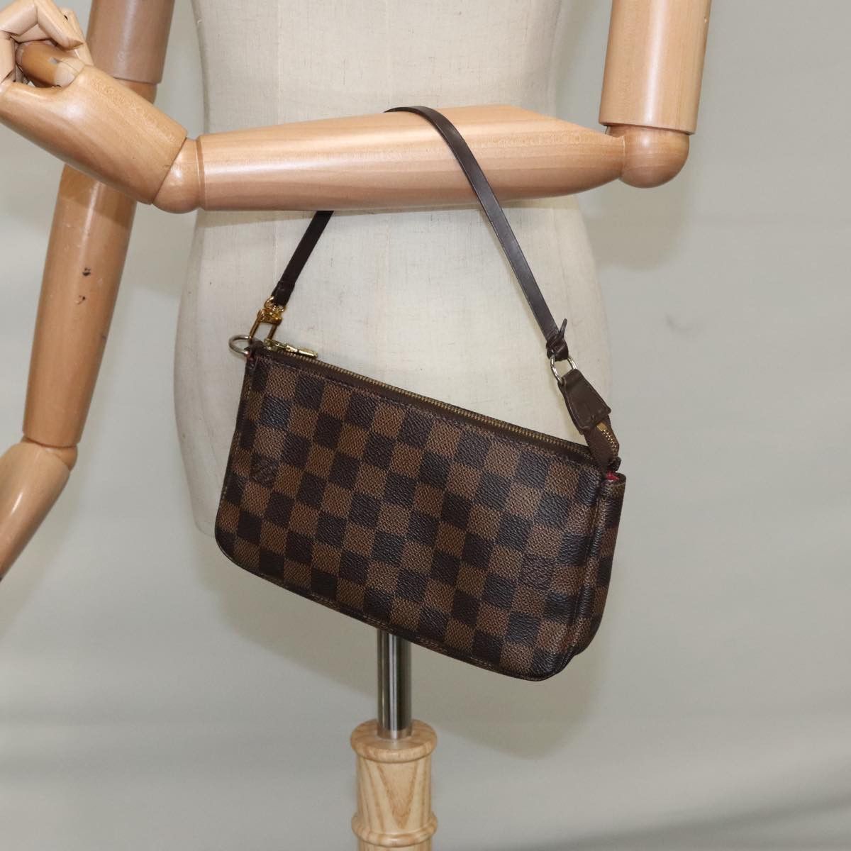 Louis Vuitton Pochette Accessoire Brown Canvas Clutch Bag (Pre-Owned) Size ONE SIZE - 19 Thumbnail
