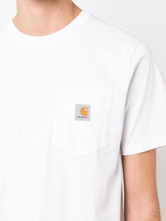 Carhartt Wip CARHARTT WIP Men T-Shirts I030434 02XX White Size US XL / EU 56 / 4 - 3 Thumbnail
