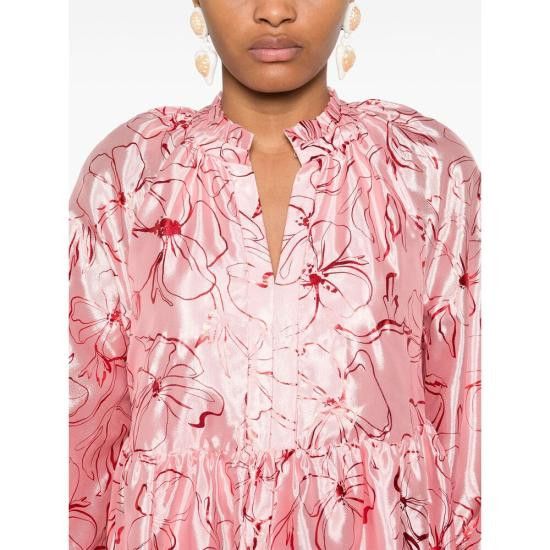 Stine Goya STINE GOYA Women Dresses SGD023 2067 FOIL PINK Size S / US 4 / IT 40 - 4 Thumbnail