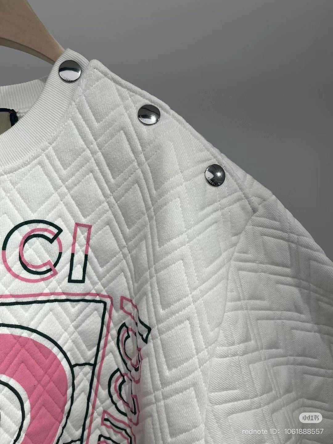Gucci Gucci Vintage Logo Vintage Quilted Sweatshirt Size L / US 10 / IT 46 - 2 Thumbnail