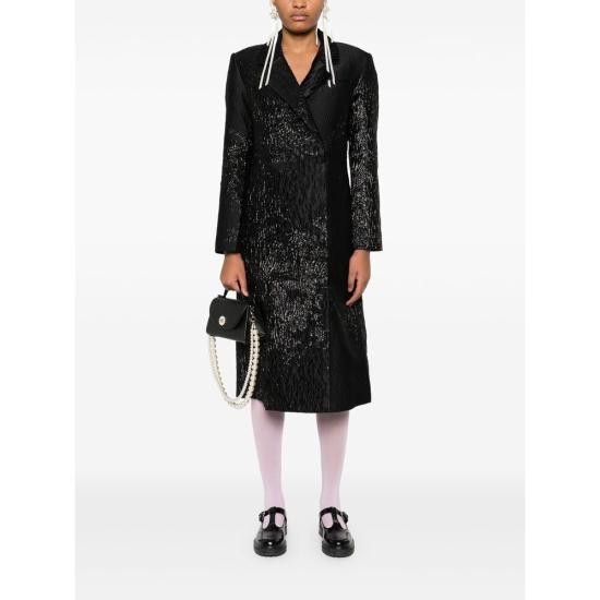 Stine Goya STINE GOYA Women Coats SGC015 2269 BLACK Size S / US 4 / IT 40 - 4 Thumbnail