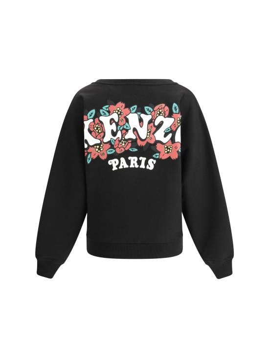 Kenzo KENZO Women Hoodies FF52SW1704MT 99J BLACK Size M / US 6-8 / IT 42-44 - 2 Thumbnail