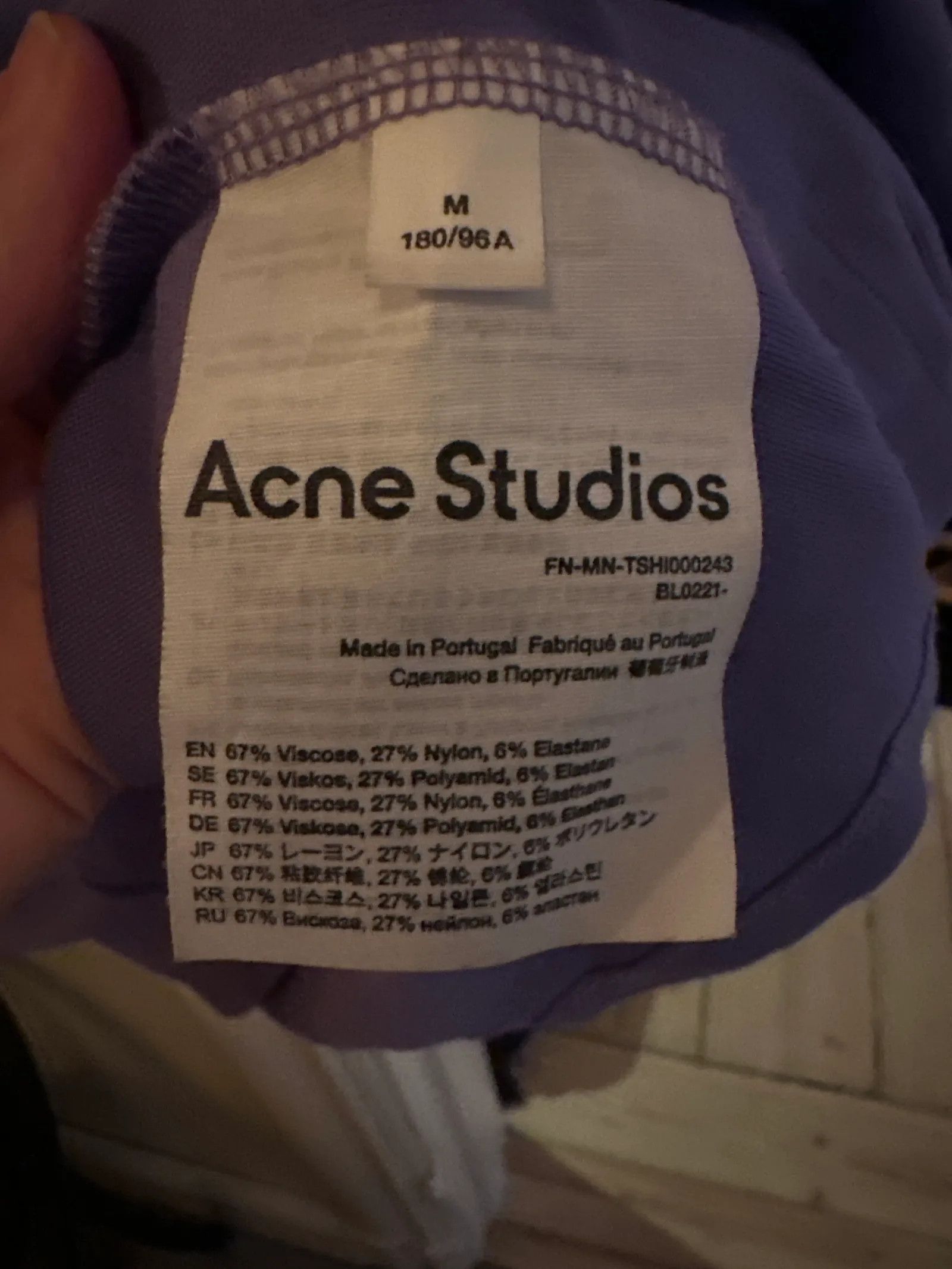 Acne Studios Acne Studios Short Sleeve T-shirt Size M / US 6-8 / IT 42-44 - 4 Thumbnail