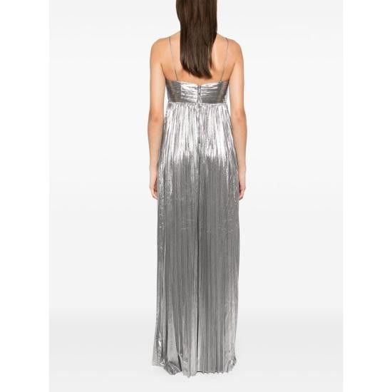 Retrofete RETROFETE Women Dresses 9674 ZINNIA ALUMI SILVER Size L / US 10 / IT 46 - 4 Thumbnail