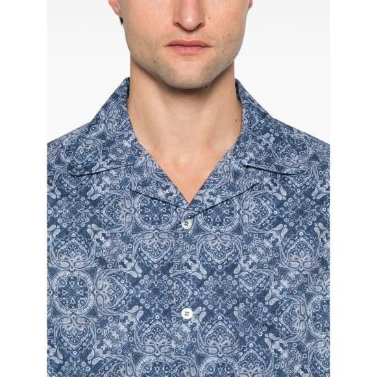 Brunello Cucinelli BRUNELLO CUCINELLI Men Long Tops MM6910647 C007 BLUE Size US XL / EU 56 / 4 - 4 Thumbnail