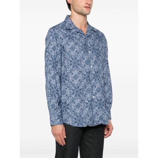 Brunello Cucinelli BRUNELLO CUCINELLI Men Long Tops MM6910647 C007 BLUE Size US XL / EU 56 / 4 - 2 Thumbnail