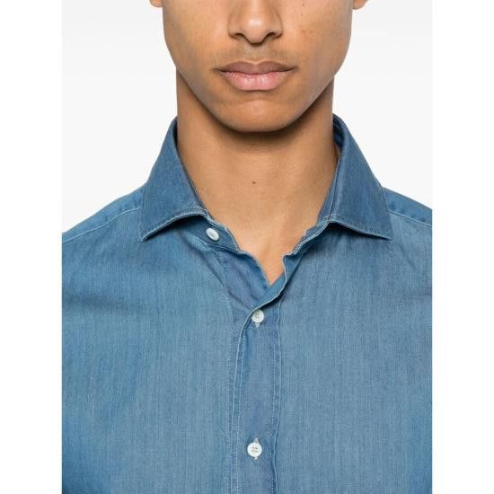 Brunello Cucinelli BRUNELLO CUCINELLI Men Long Tops MR6831718 C001 BLUE Size US L / EU 52-54 / 3 - 5 Thumbnail