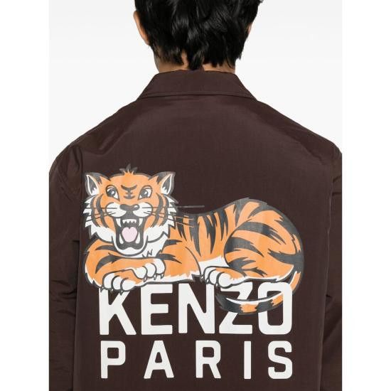 Kenzo KENZO Men Jacket FF55BL0629NT 90 BROWN Size US L / EU 52-54 / 3 - 2 Thumbnail