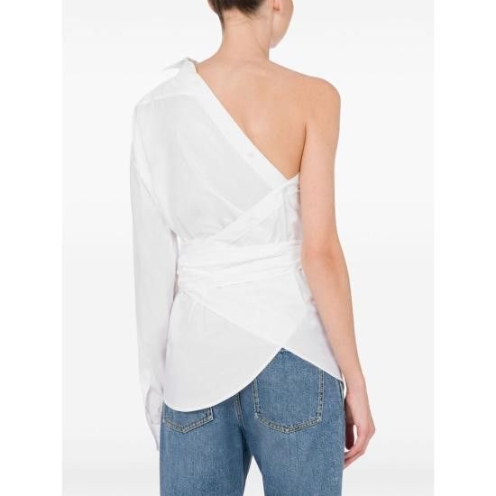 Moschino MOSCHINO Women Shirts 0531 J0211 2001 WHITE Size M / US 6-8 / IT 42-44 - 3 Thumbnail