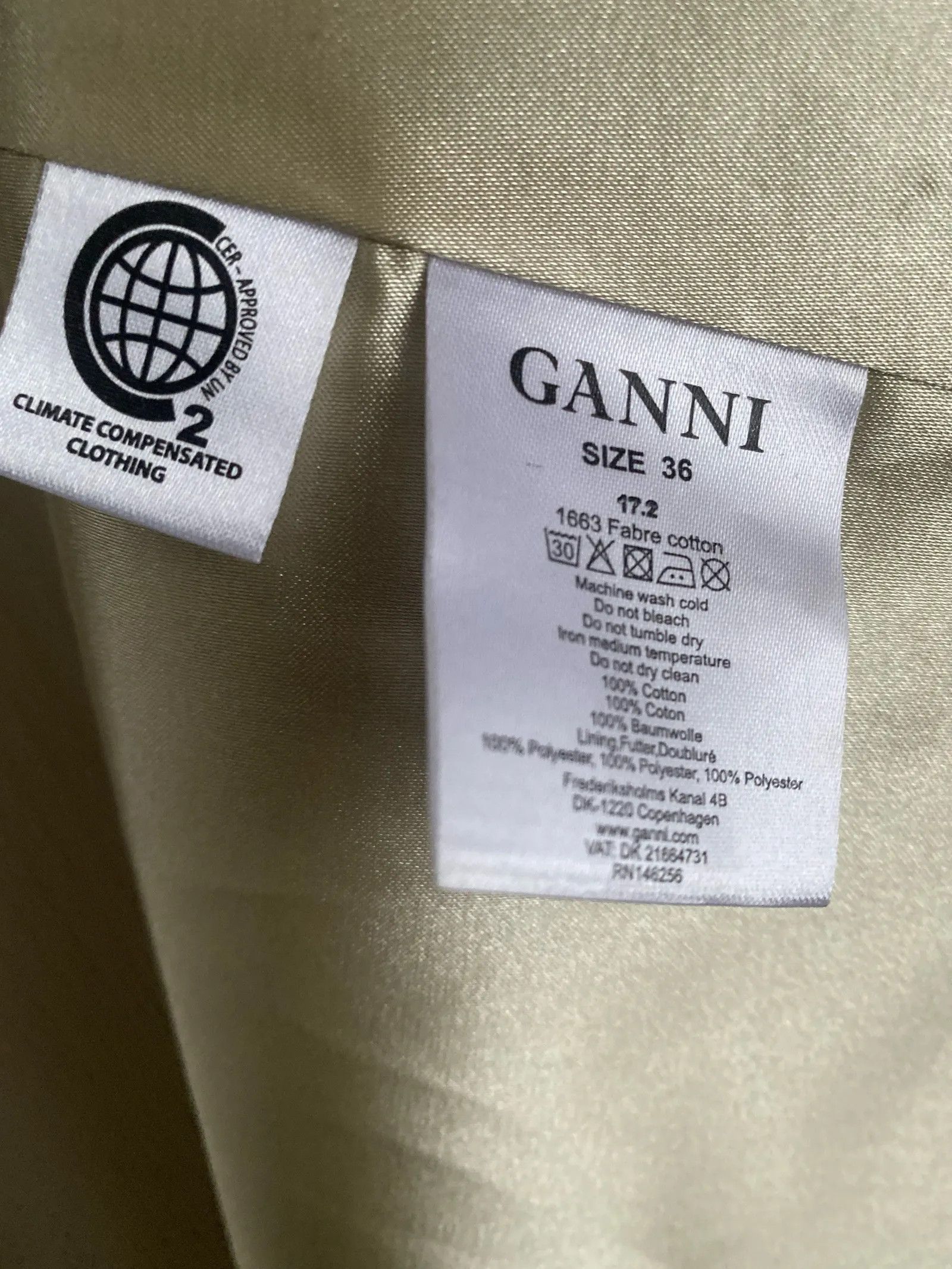 Ganni Ganni Coat Size XS / US 0-2 / IT 36-38 - 3 Thumbnail