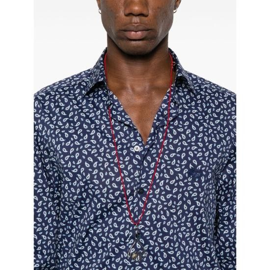 Etro ETRO Men Long Tops 99SAEB8 MRIB0002 X0883 BLUE Size US M / EU 48-50 / 2 - 3 Thumbnail