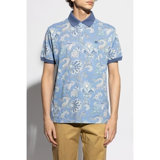 Etro ETRO Men Polo Shirts AK570 MRMD0004 X0800 BLUE Size US XL / EU 56 / 4 - 2 Thumbnail