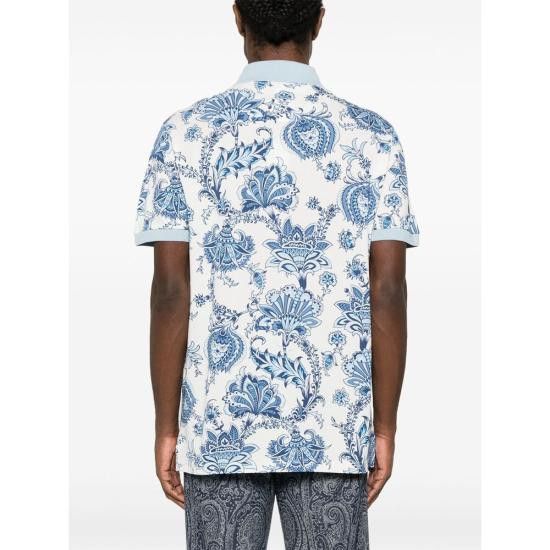 Etro ETRO Men Polo Shirts AK569 MRMD0004 X0800 BLUE Size US M / EU 48-50 / 2 - 3 Thumbnail