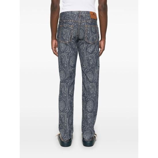 Etro ETRO Men Denim Pants AD270 MRNB0005 S9095 BLUE Size US 30 / EU 46 - 5 Thumbnail